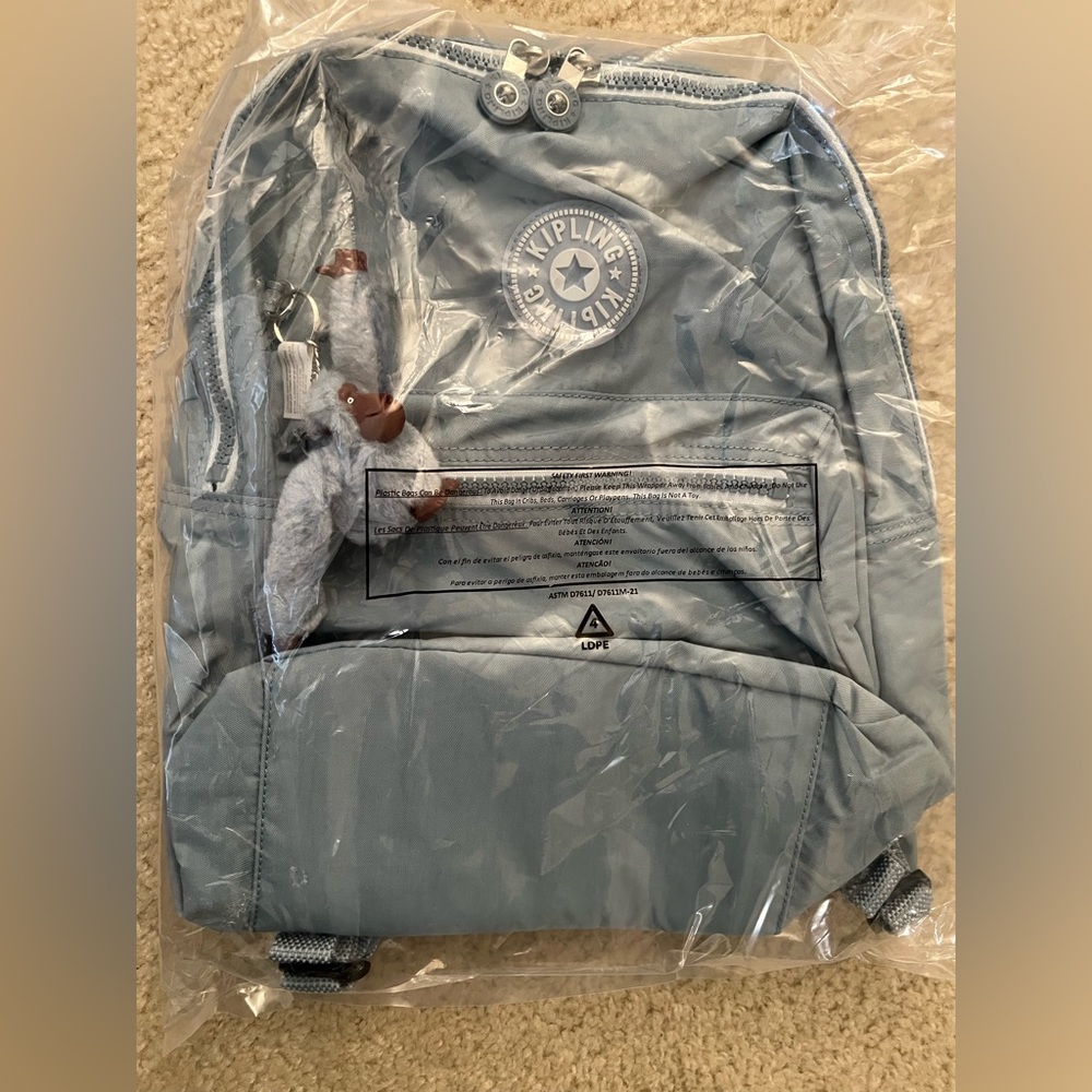 Kipling Light Blue Backpack - Picture 5 of 6